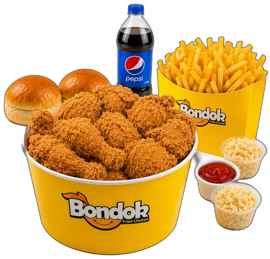 Family meal spread